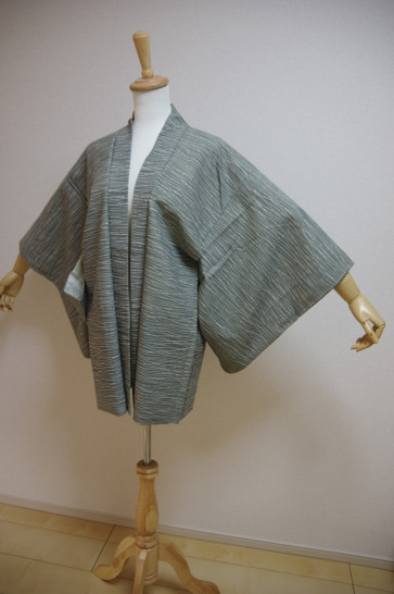 Kimono Dress Japan Vintage haori coat Japanese costume used silk KDJM-H0772