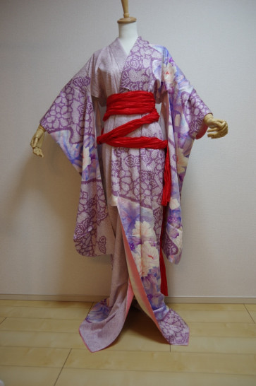 Kimono Dress Japan Furisode Hanayome Japanese costume Vintage dress KDJM-F0142