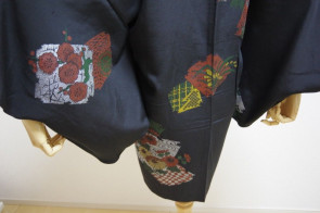 Kimono Dress Japan Vintage haori coat kimono Jacket used silk KDJM-H0683