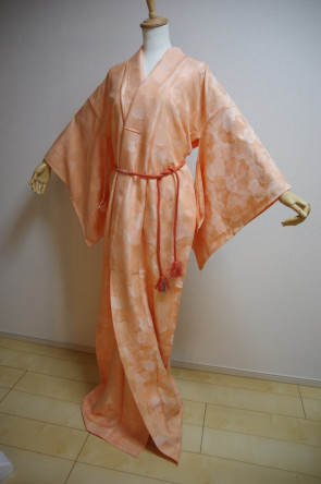 KIMONO DRESS JAPAN VINTAGE TRADITIONAL JAPANESE COSTUME USED KDJM-B0029